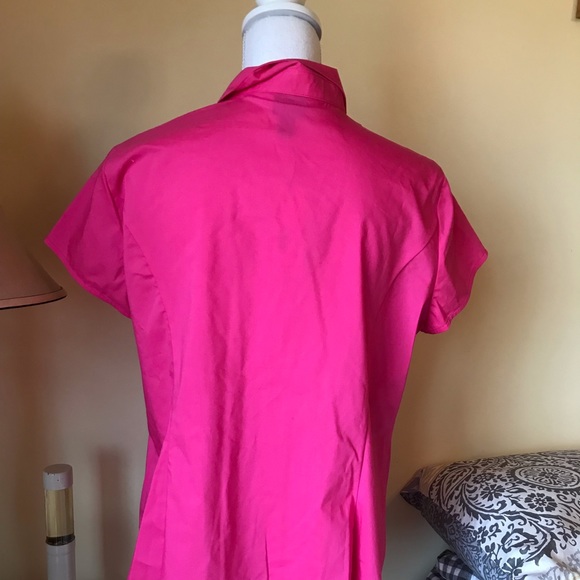 Worthington Pink Button up Blouse NWT - Picture 3 of 5